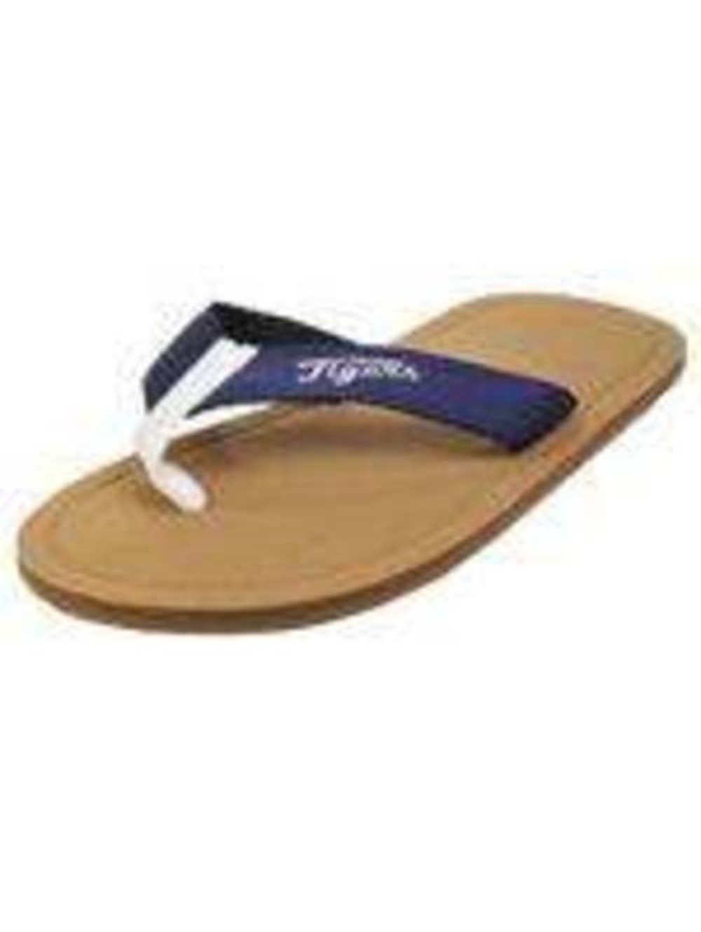 Detroit Tigers Sandals 11/12 Mens Flip Flops Blue MLB Baseball Thong Shoes